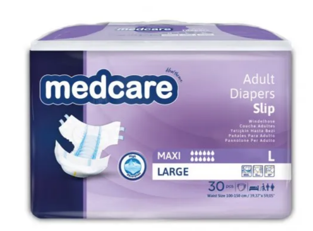 Подгузники для взрослых MEDCARE MAXI L (110-150/30шт) ночные