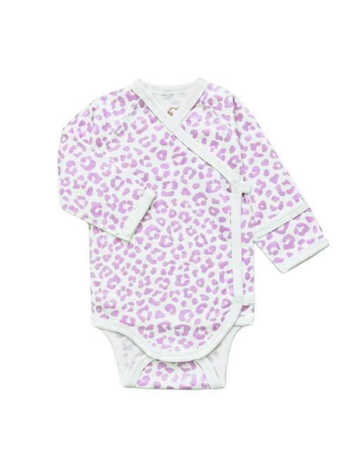 Боди-кимоно Леопард lavender(56,62)