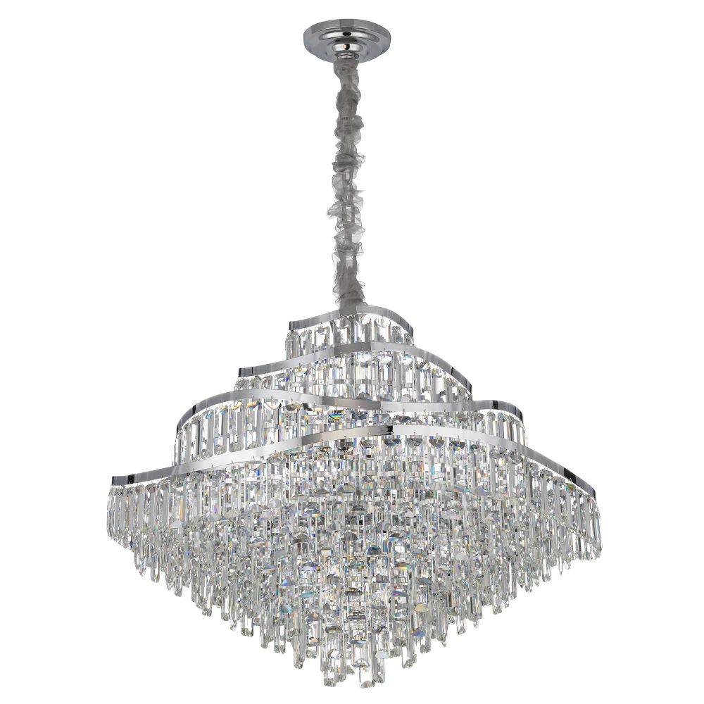 Citilux NAIAD CL315191 Люстра хрустальная подвесная Хром