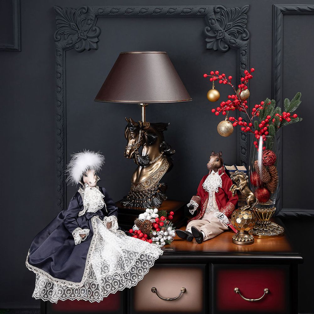 Кукла интерьерная коллекционная Конь лорд Эдвард