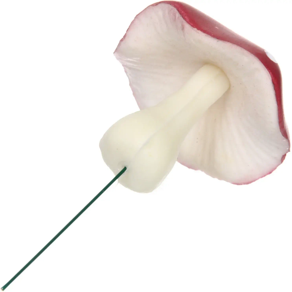 Фигура на спице «Грибочек - Мухомор затейник» 5,5*6 см (общ.высота 10 см), бордовый