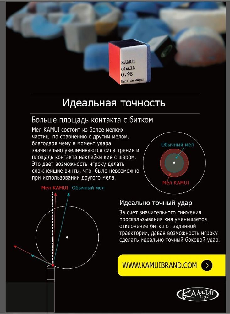 Мел Kamui 0.98 Beta Sky Blue 1шт.