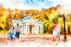 Открытки почтовые Ессентуки (акварель)