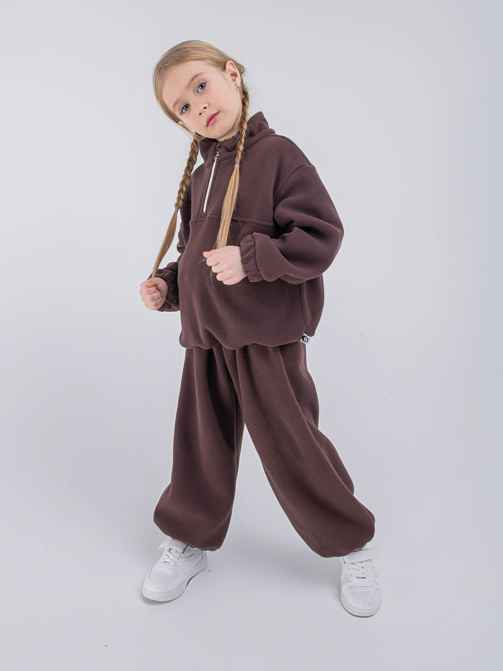 Костюм флисовый с олимпийкой "Шоколад"