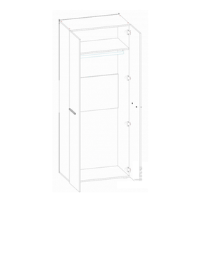Шкаф ВЕРСАЛЬ для одежды
