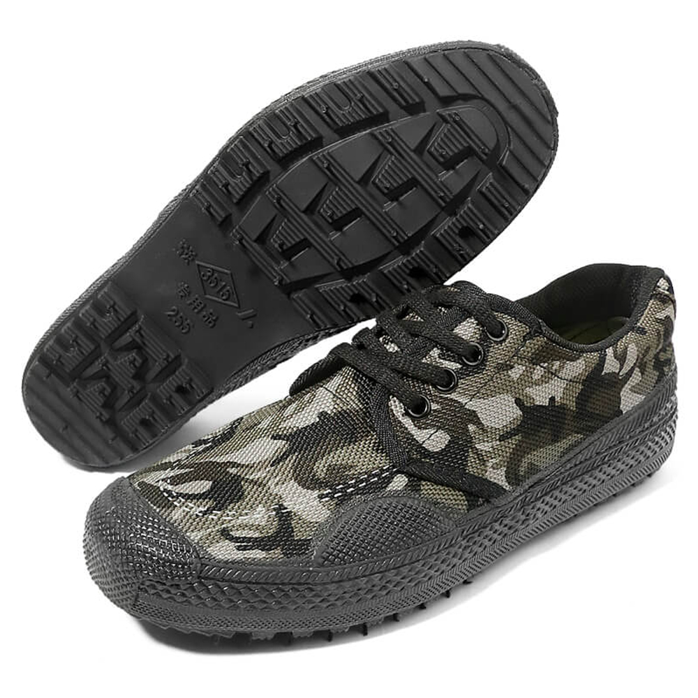 QIANGREN Lightweight, Abrasion Resistant, And Breathable Canvas Liberation Shoes Unisex Stone Gray