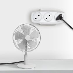 Разветвитель электрический ЭРА SP-3-W на 3 розетки без заземления 16А белый