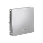 ARTGALLERY 1-клавишный ВЫКЛЮЧАТЕЛЬ с подсветкой, сх.1а, 10АХ, механизм, АЛЮМИНИЙ