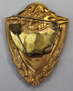 Знак 1 класс (заколка) СССР латунь