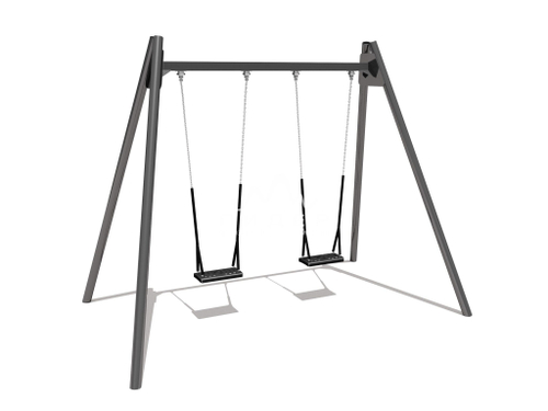 Качели металлические двойные 04056
