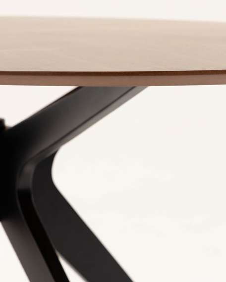 Большой овальный обеденный стол Naanim 180x110 см, орех | La Forma | Испания