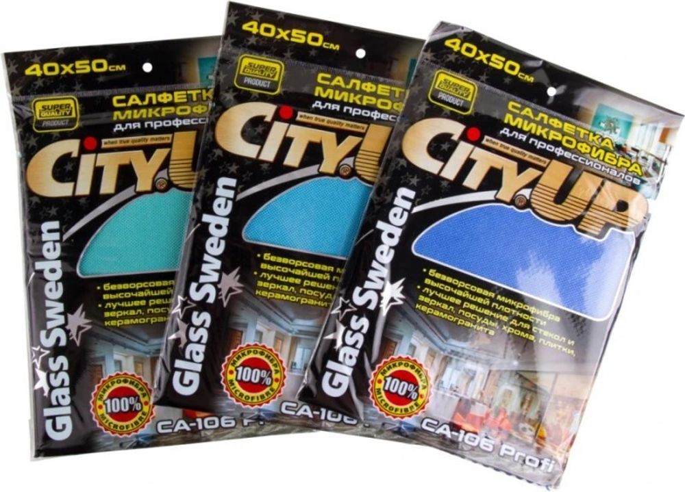 Салфетка из микрофибры /40*50 см/ 300г/см3 PROFI (City UP)