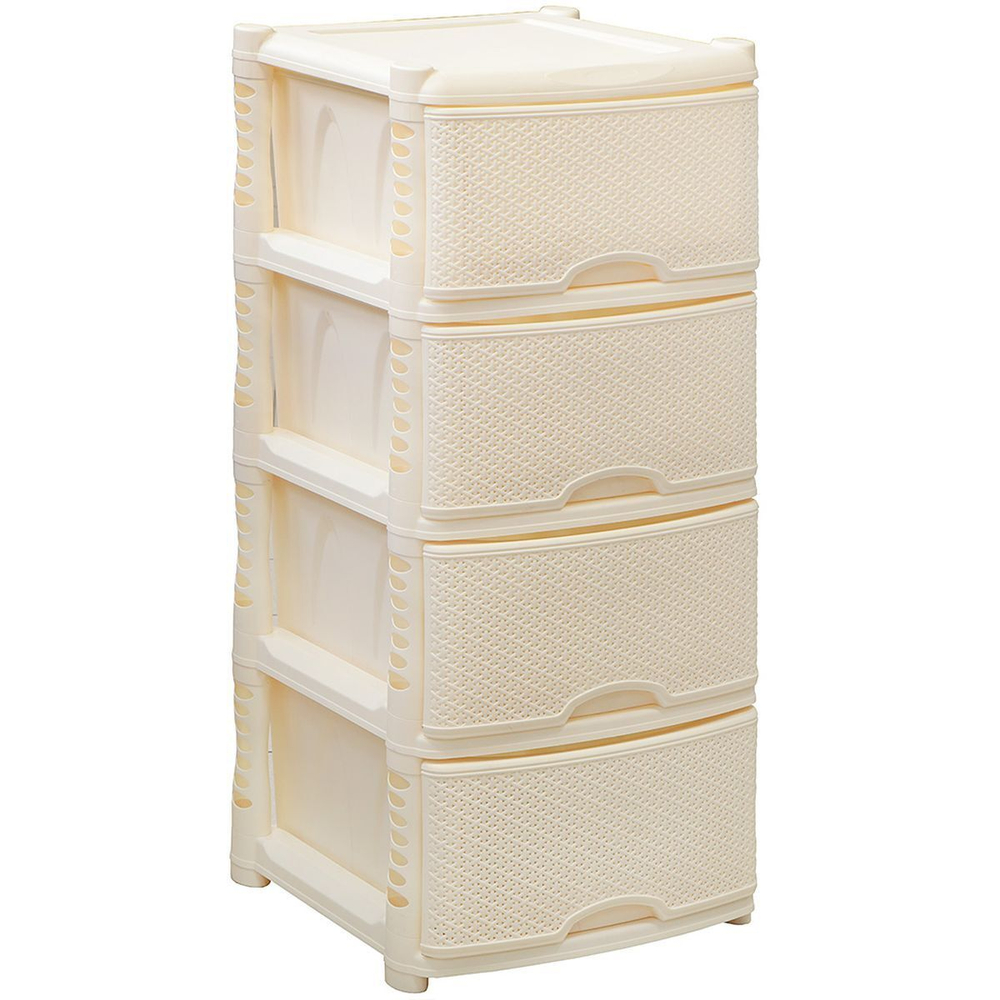 Комод 4 ящика, Nature, 41х48х94.5 см, сл кость, BQ3773СЛК, BranQ