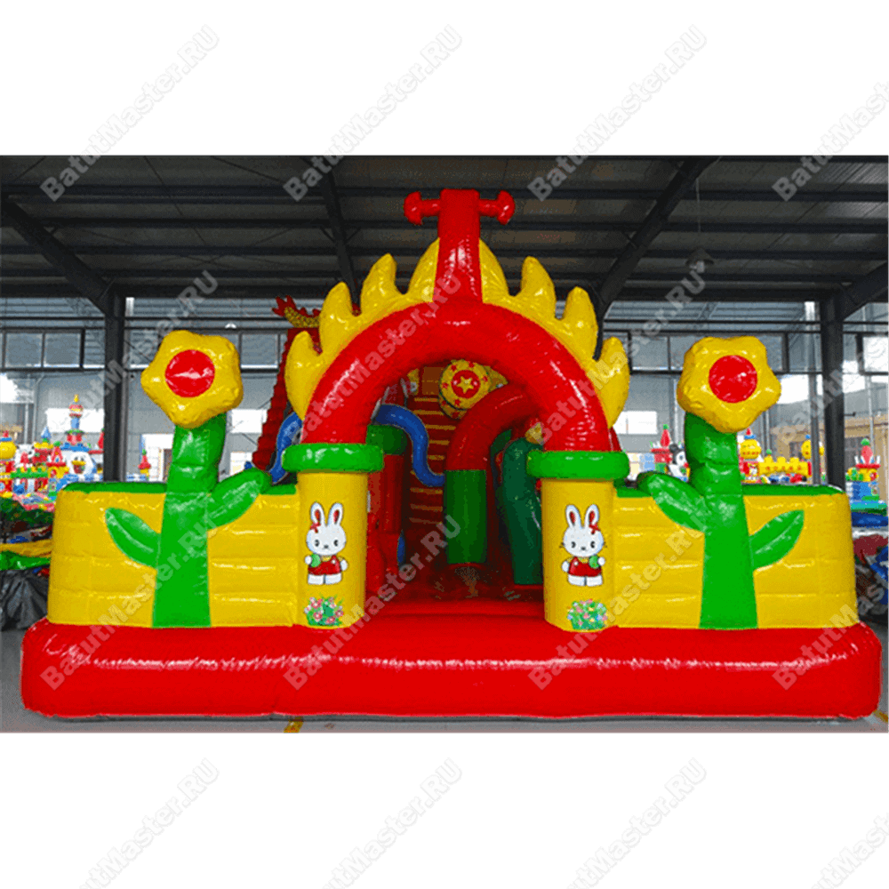 Коммерческий надувной батут "Осьминожье царство 2"