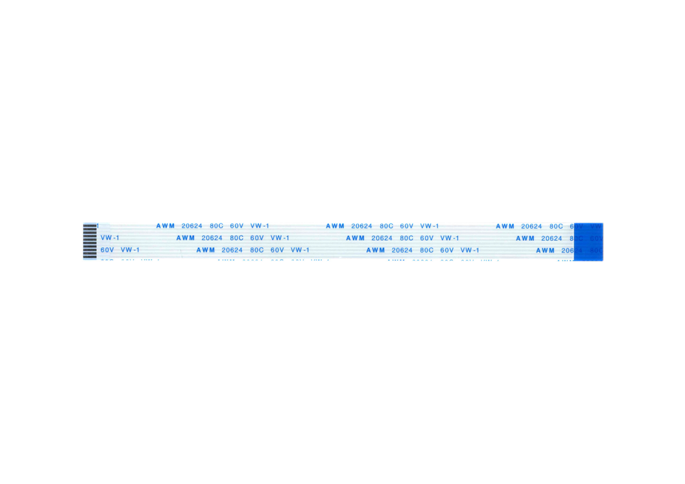 Шлейф 10 pin, 30 см, шаг 1 мм FFC, обратный Б