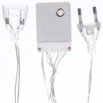 Гирлянда для дома ЗАНАВЕС ш3,0* в2,5 м 480 ламп LED, прозрач.пров, 8 реж, IP-20, Мультицвет (возможность соединения)