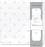 SwaddleDesigns SDM-173ST Пеленка муслиновая French Dots, Sterling