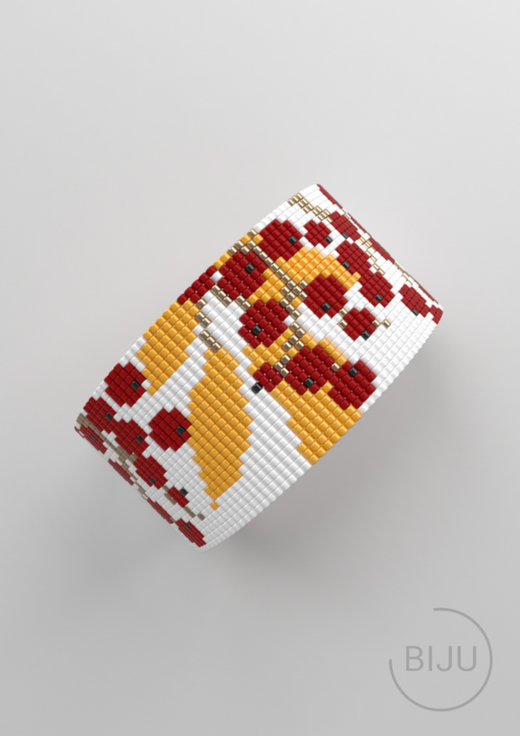 Схема LOOM, Схема браслета на станке, узор из Miyuki Delica 11/0, файл PDF, №435L