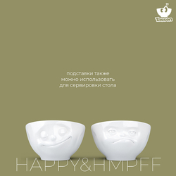 Набор подставок для яиц tassen happy & hmpff, 2 шт, белый