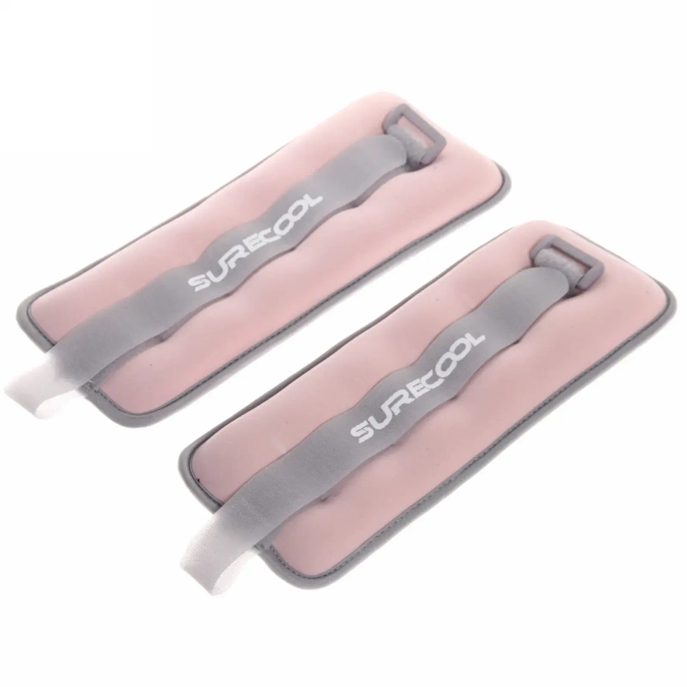 Утяжелитель для рук и ног HW-095, 2*1 кг, розовый