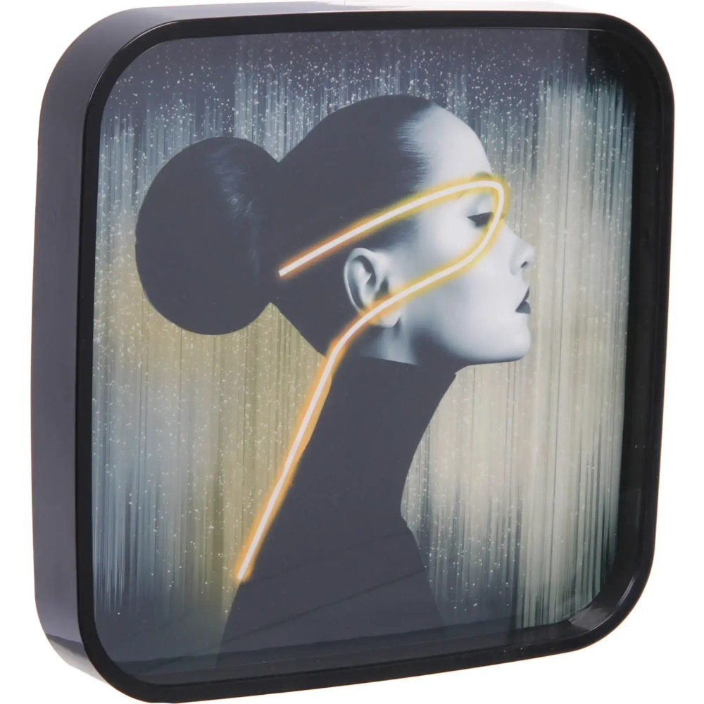 Часы настенные + пано 2шт «HOME STYLE» Незнакомка, черный корпус