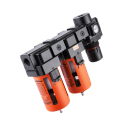 WDK-70740 Блок подготовки воздуха 1/2" двухступенчатый с влагомаслоотделителем, регулятором и маноме