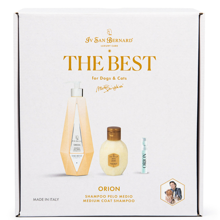 ISB The Best line Набор Orion шампунь для средней шерсти 550 мл кондиционер 120 мл + парфюм 2 мл в подарок