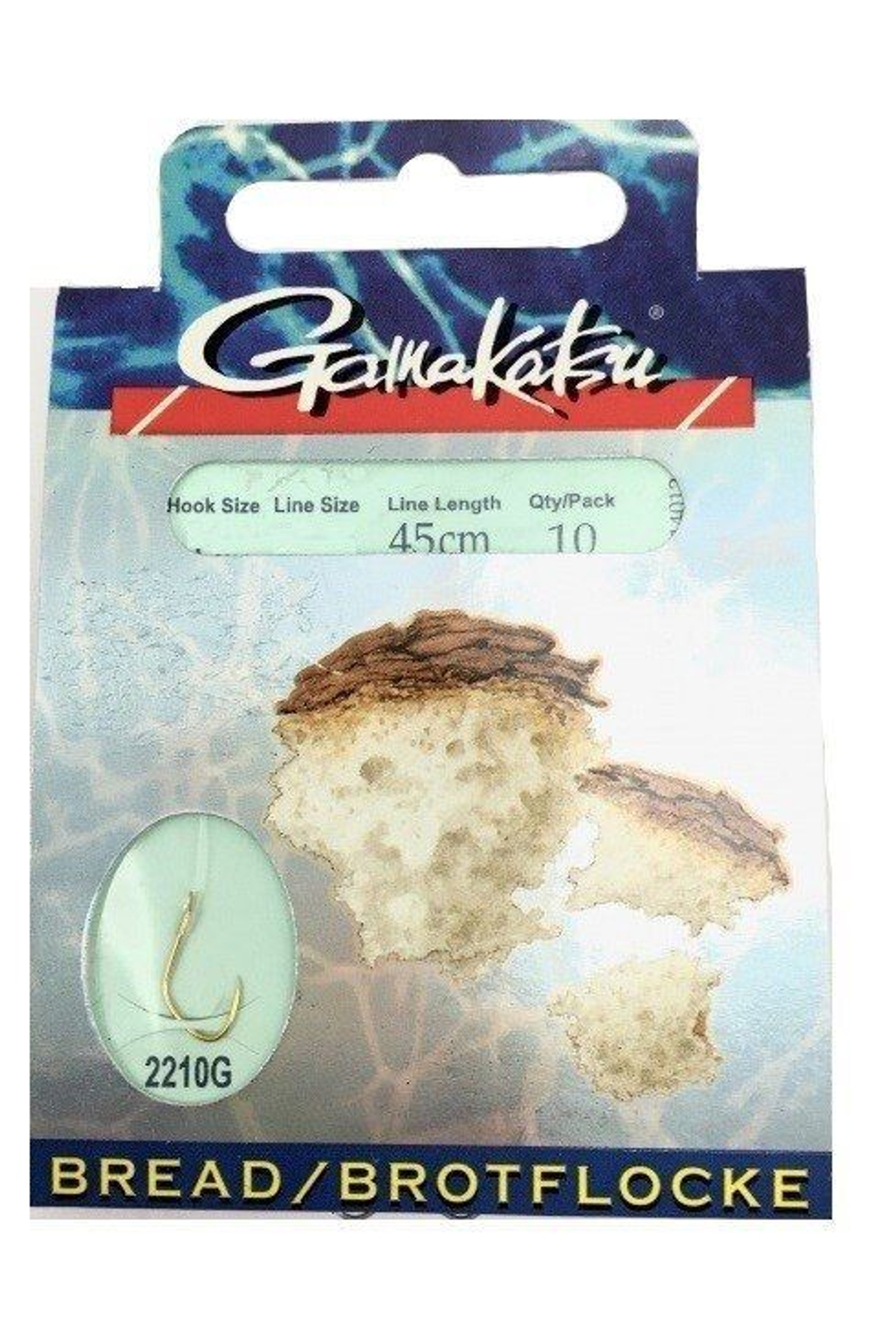 Крючок рыболовный BKS-2210G №14, 0,12mm - 45cm упк по 10шт