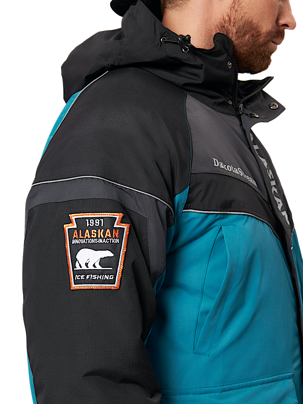 Костюм Alaskan зимний Dakota Stream -30°С 10/10 Морская волны / Серый / Чёрный ASDSGGB -