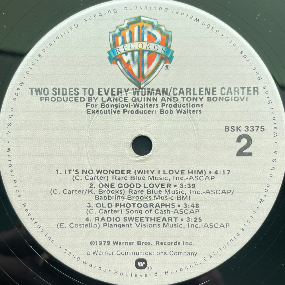 Carlene Carter ‎– Two Sides To Every Woman (США 1979г.)