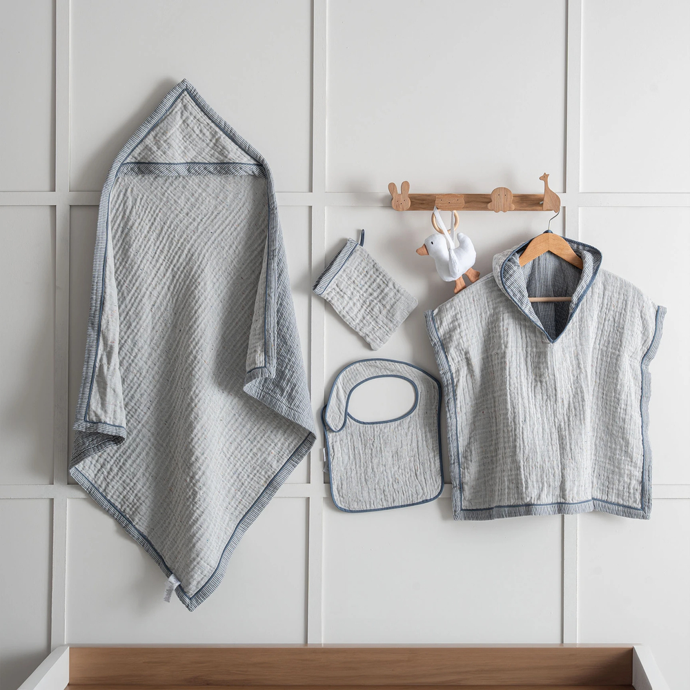 Набор для детей с пончо (4 предмета) Melinda | синий