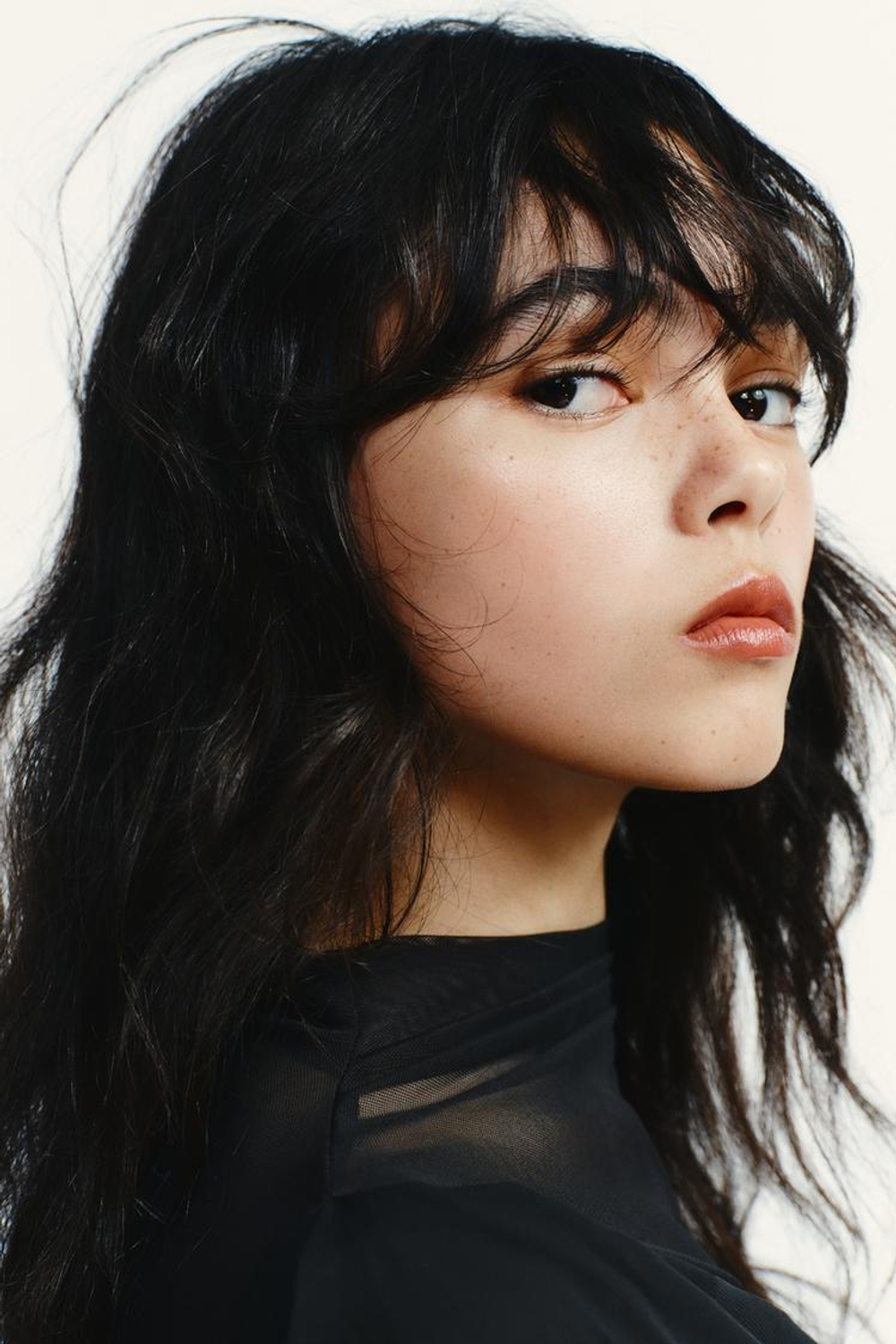 ZARA ТОП ИЗ ПОЛУПРОЗРАЧНОЙ ТКАНИ С РУКАВАМИ-НАКИДКАМИ, ЧЕРНЫЙ