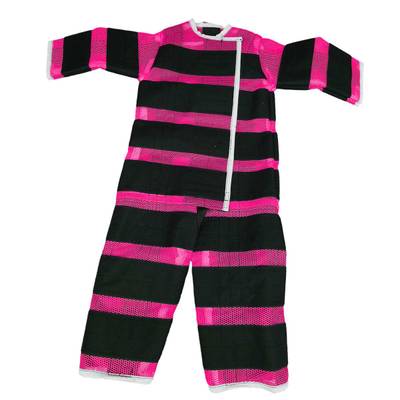 Липучий костюм, розовый, размер М, для роста 1.3м-1.55 м
