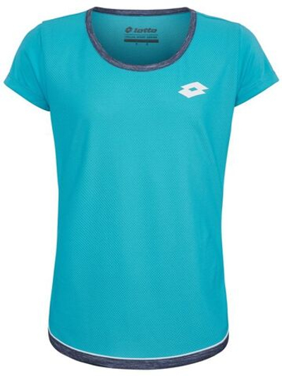 Футболка для девочки теннисная Lotto Shela III Tee Girl - java