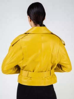 Кожаная куртка демисезонная косуха оверсайз