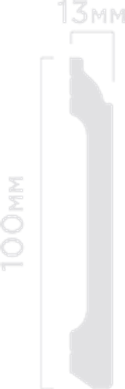 Плинтус HiWood, 100x13 мм