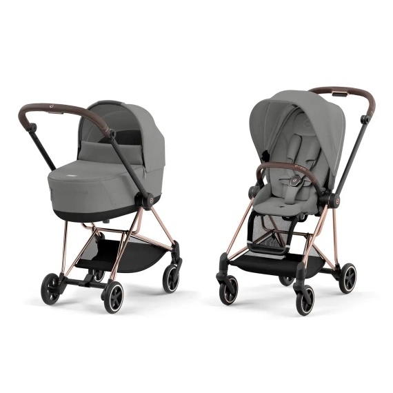 Детская коляска Cybex Mios 2 в 1 Mirage Grey Rosegold