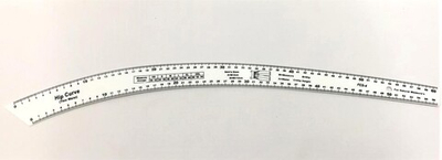 Лекало портновское FCS-4, 61х4,5х0,4 см