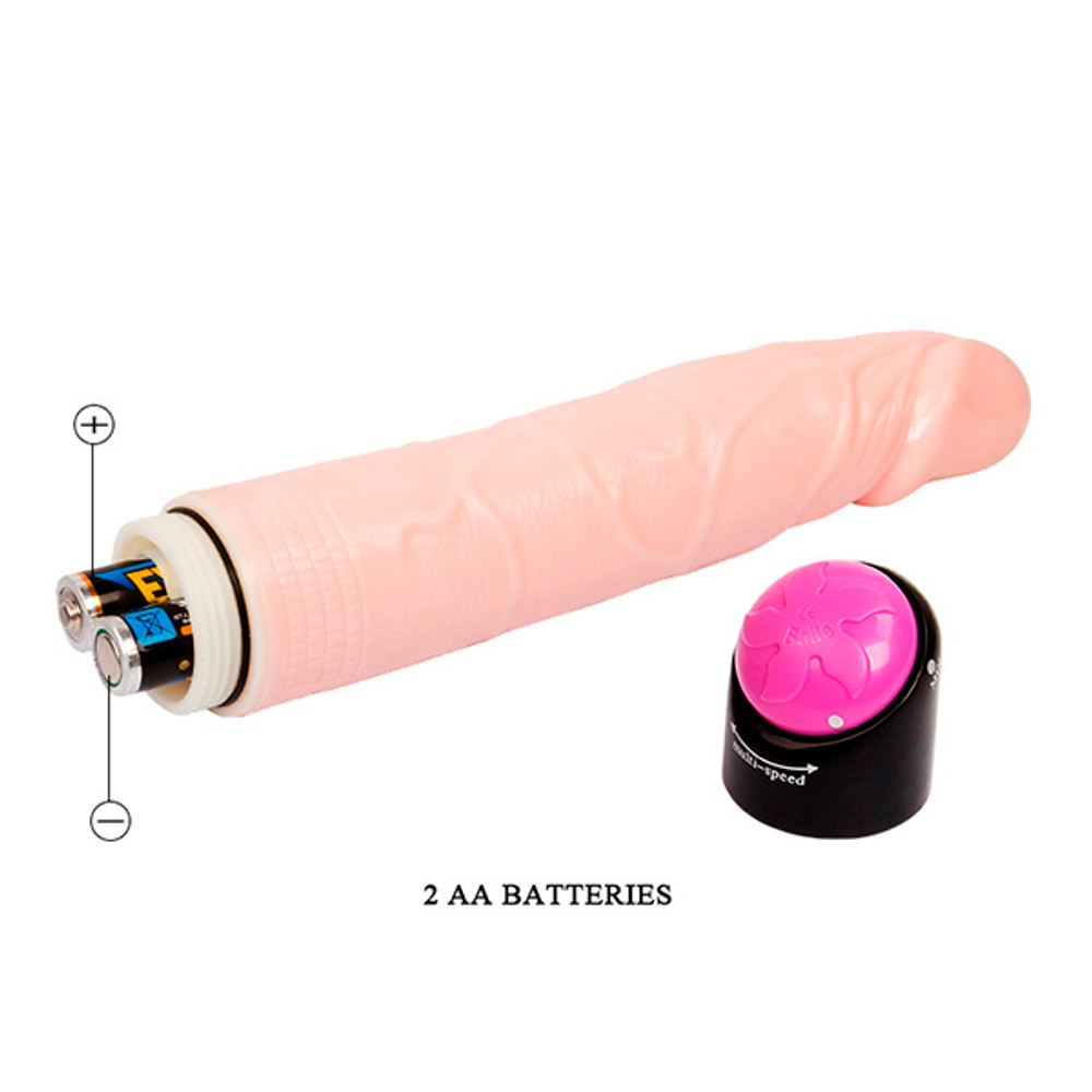 Телесный вибратор-ротатор 24см Baile Flesh Vibe BW-006099