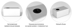 Емкость пластиковая пищевая ЭкоПром ЭВП 50 л. прямоугольная (59x38x28см;белый) - арт.555625