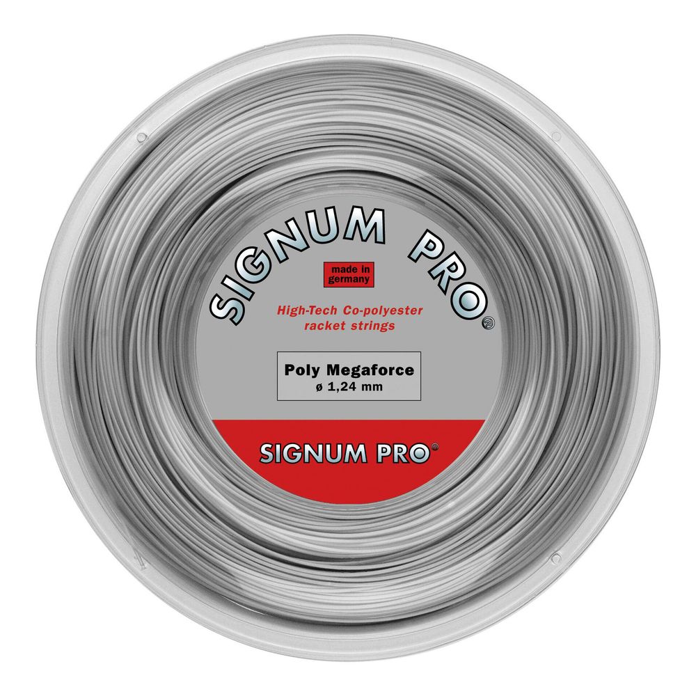 Струны теннисные Signum Pro Poly Megaforce String Reel 200m - Silver