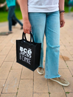 Женская сумка-шоппер джутовая.