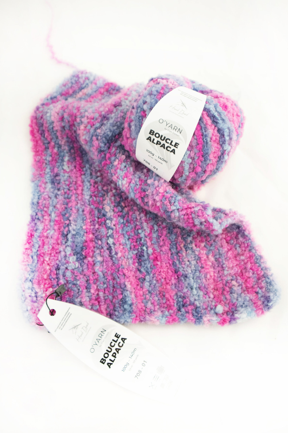 O’YARN BOUCLE ALPACA яркий, 100г