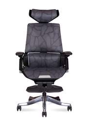 Кресло офисное Норден / Стэф / Steph  / черный пластик/серая сетка