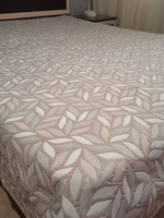 Покрывало жаккардовое двухстороннее Нежность 165-18 беж, серый 1,5 (150х200)