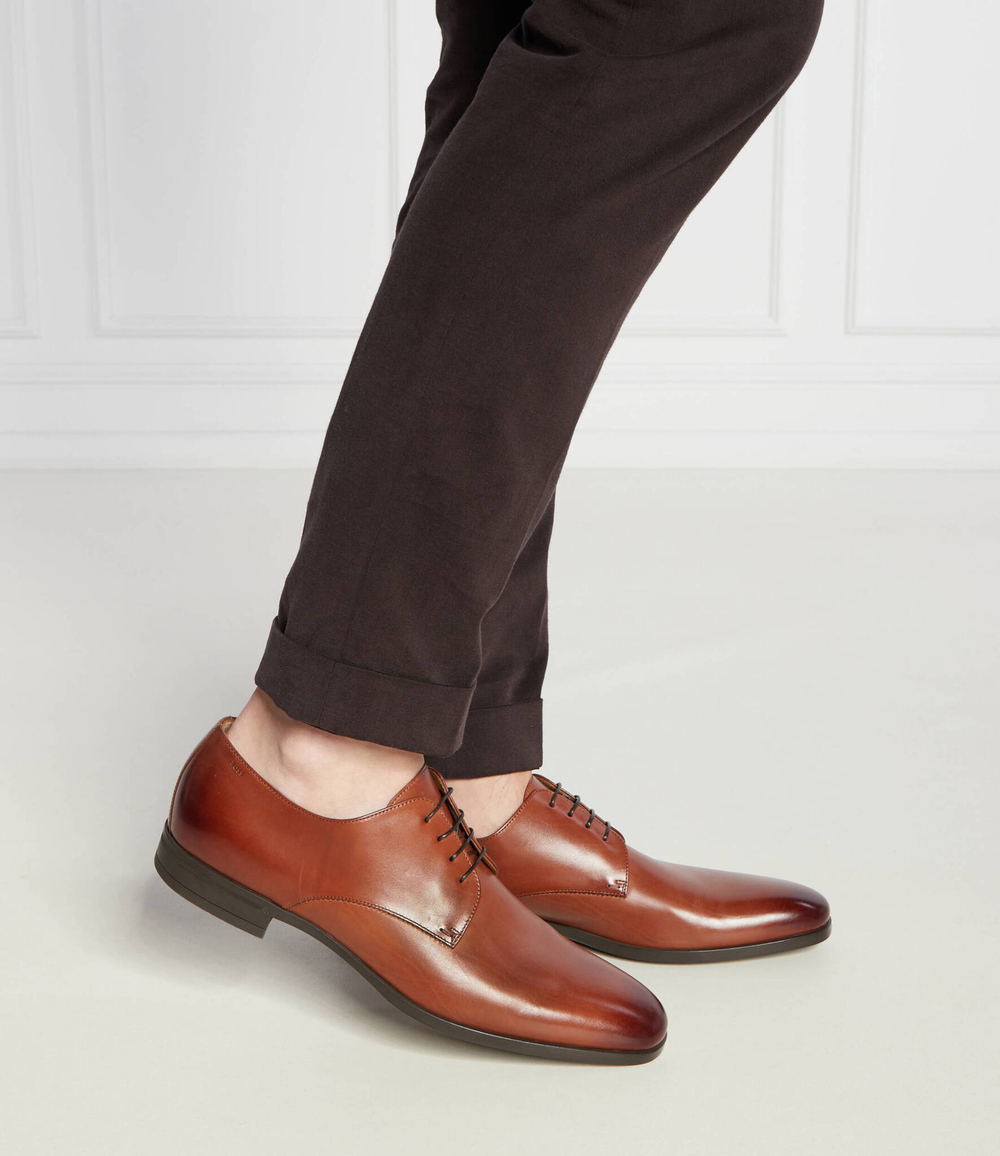 Кожаные дерби kensington BOSS BLACK - коричневый(50499842)