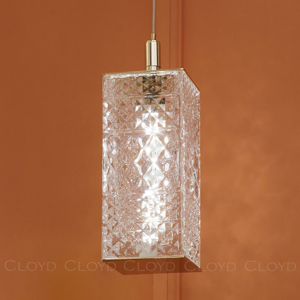 Подвесной светильник Cloyd PROMENADE P1 / шир. 8 см - золото (арт.11526)