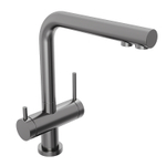 Смеситель для кухни Abelsberg Pura UVF70929GM цвет Космическая сталь