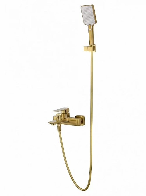 Смеситель для ванны с душем WONZON & WOGHAND EDGE WW-88639003A-BG брашированное золото