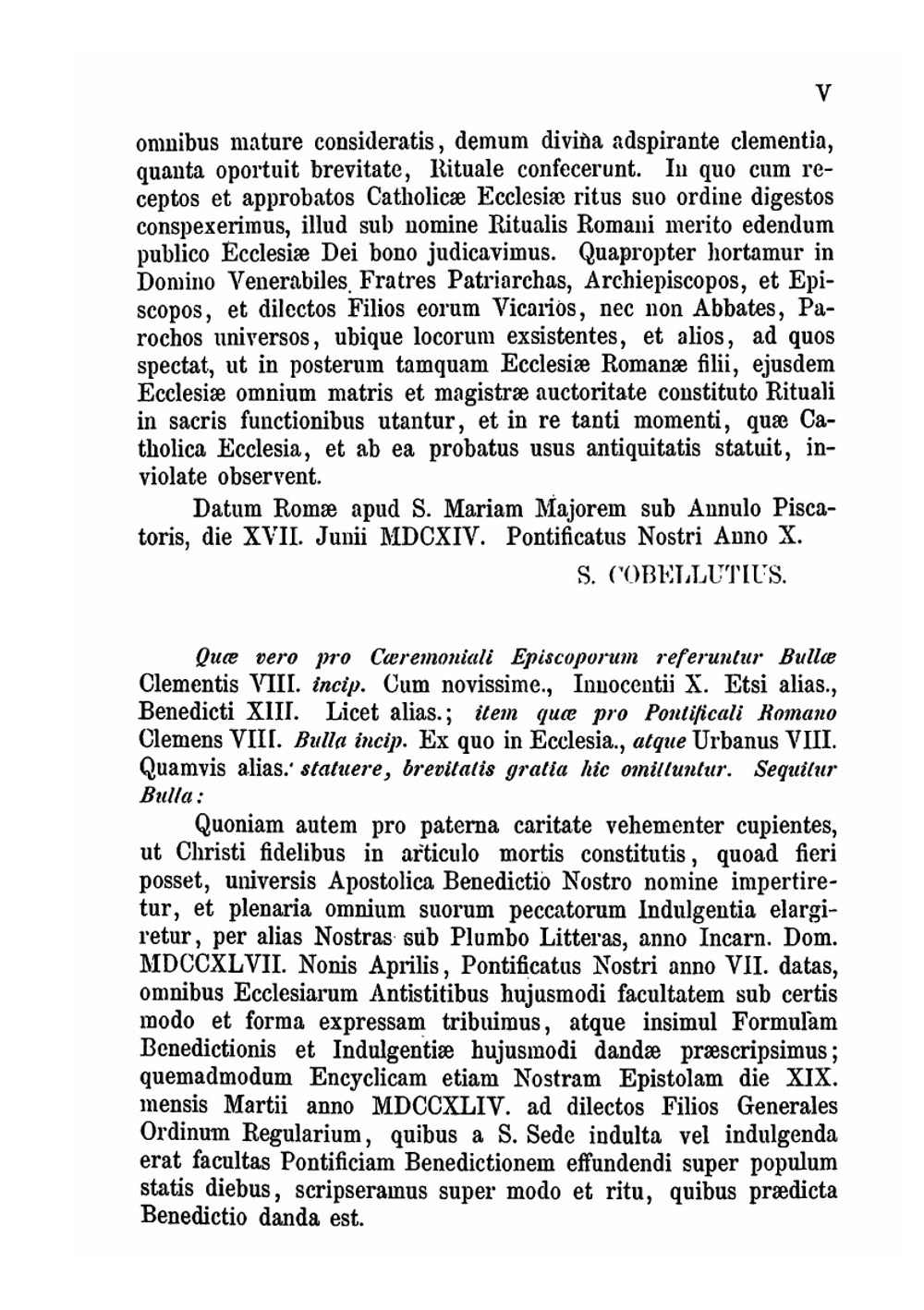 Rituale Romanum. Pauli V. pontificis maximi jussu editum et a Benedicto XIV | Catholic Church